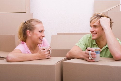 Man with van loading furniture during a Shoreditch home move