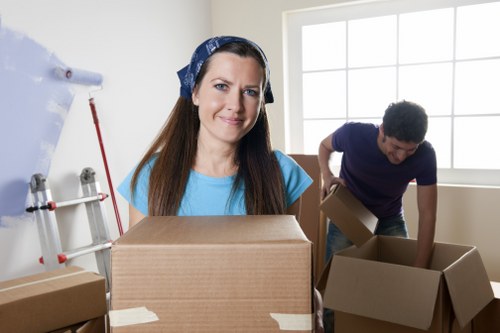 Packing home belongings for removals in Shoreditch