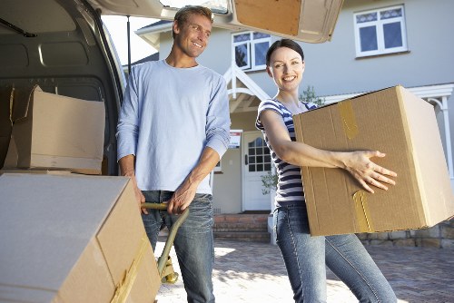 Careful packing of fragile items for house removals in Shoreditch